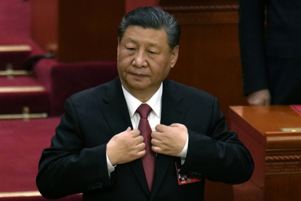 ▲시진핑 중국 국가주석이 11일 전국인민대표대회 폐막식에 참석하고 있다. 베이징/AP연합뉴스