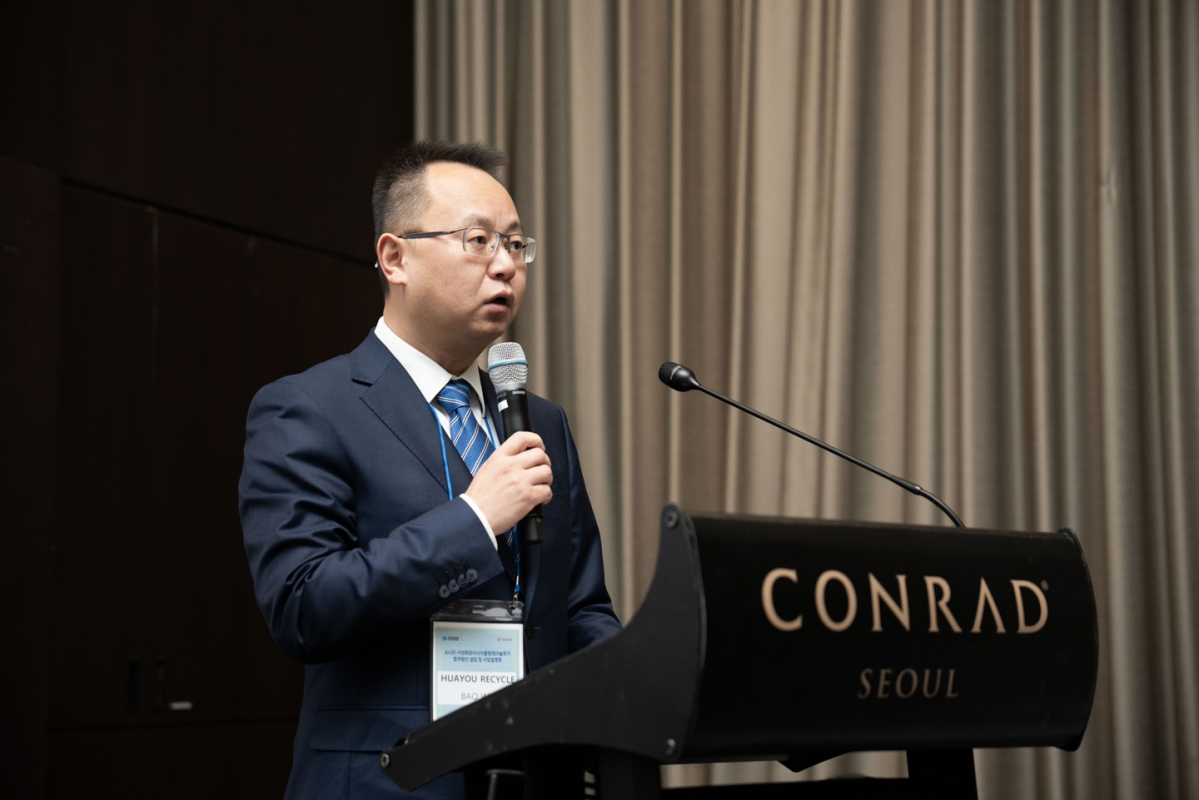 ▲바오웨이 화유 리사이클 대표(소니드 제공)