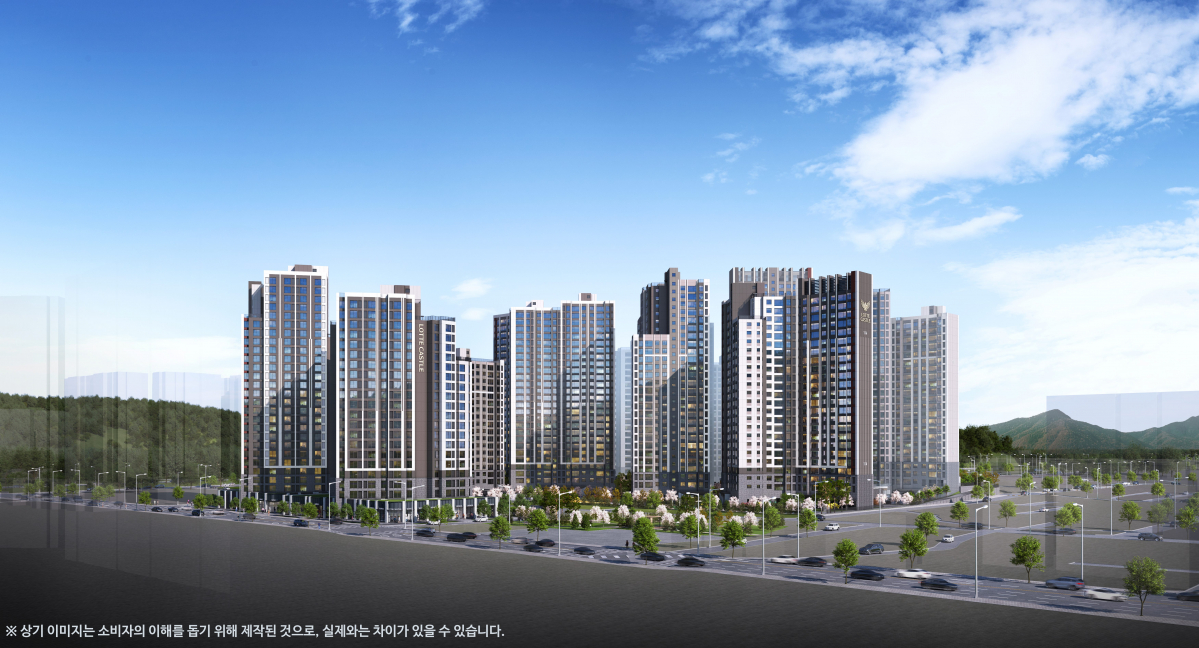 ▲광명 롯데캐슬 시그니처 투시도. (사진제공=롯데건설)