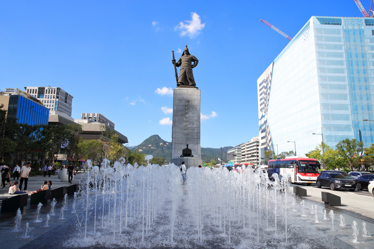 ▲서울 광화문광장 내 이순신 동상의 모습. (자료제공=서울시)