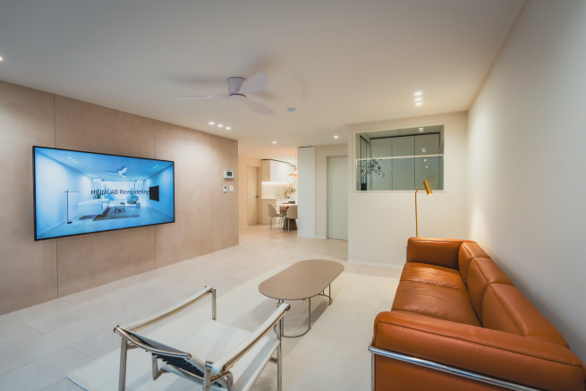 ▲하임랩 리모델링 서비스 시공이 완료된 아파트 내부. (사진제공=GS건설)