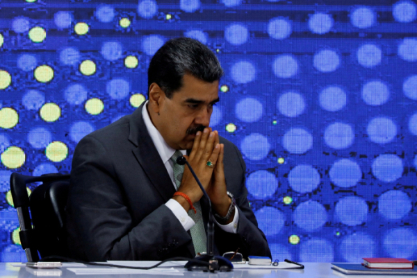 ▲2023년 12월 4일, 니콜라스 마두로 베네수엘라 대통령이 카라카스의 국가선거관리위원회(CNE) 행사에 참석하고 있다. 카라카스/로이터연합뉴스