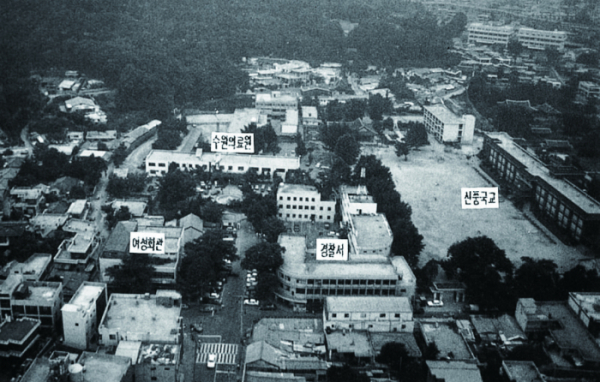 ▲1989년까지 경기도립병원, 신풍초등학교 등으로 사용된 화성행궁 (수원특례시)