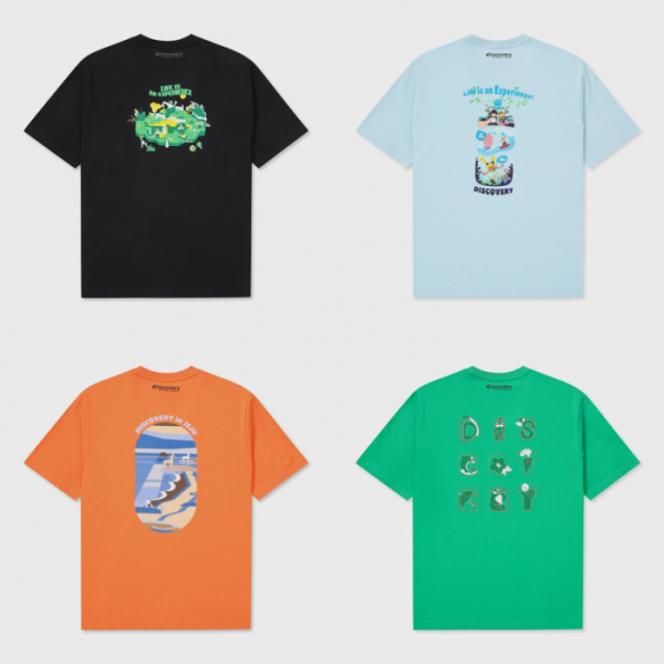 ▲제주개발공사가 수거한 폐플라스틱으로 만든 ‘제주 리사이클 에디션’ 티셔츠. (사진제공=F&F)