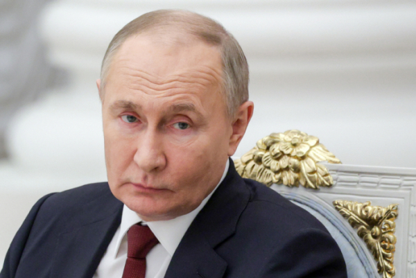 ▲블라디미르 푸틴 러시아 대통령이 22일(현지시간) 회의를 진행하고 있다. 모스크바/타스연합뉴스