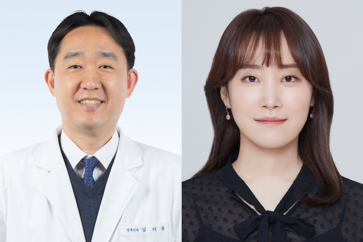 ▲김기동 분당서울대병원 산부인과 교수(왼쪽)와 김남경 고려대학교 안산병원 산부인과 교수 (사진제공=분당서울대병원)