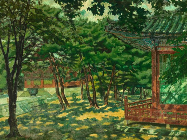 ▲이병규의 '고궁일우(古宮一隅)'(1961) (국립현대미술관)