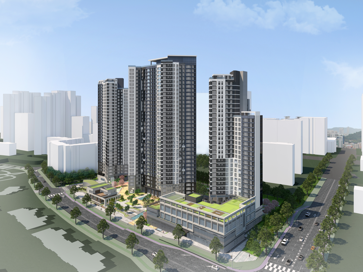 ▲서울 강남구 일원 개포한신 아파트 투시도. (자료제공=서울시)