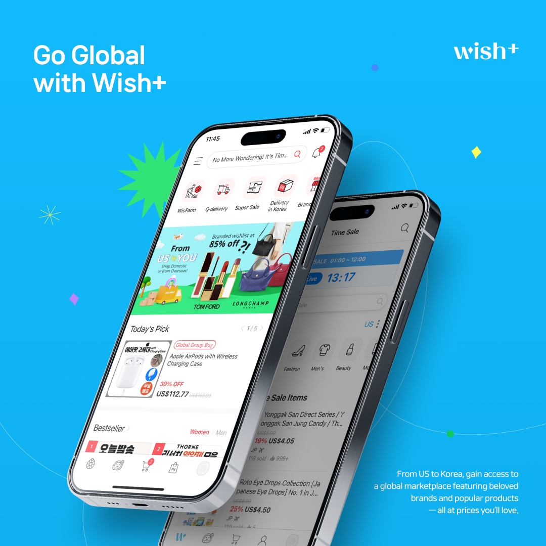 ▲위시플러스 모바일 앱. (사진제공=큐텐)