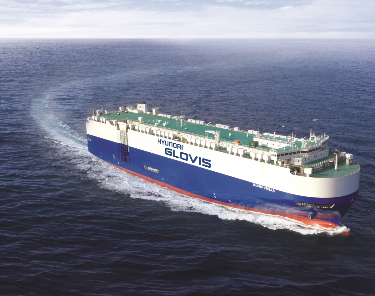 ▲현대글로비스 자동차운반선(PCTC) 글로비스 스텔라호. (사진제공=현대글로비스)