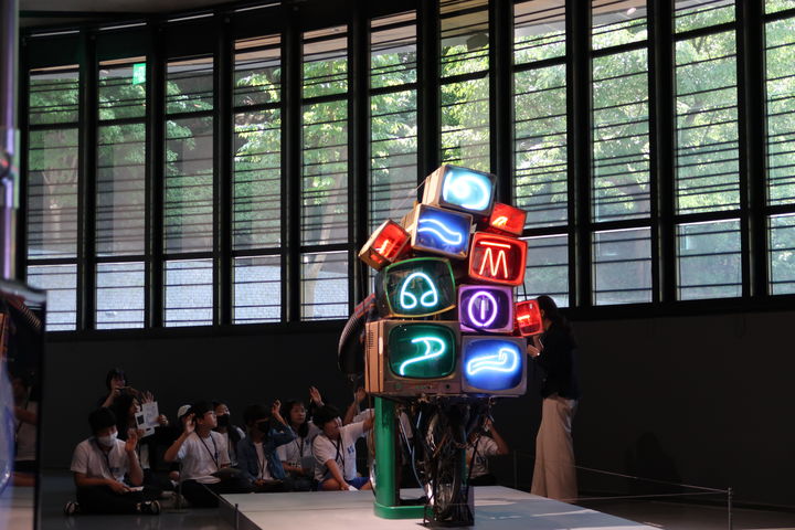 ▲백남준아트센터 학생 대상 교육 프로그램 '피드백+ (경기문화재단)