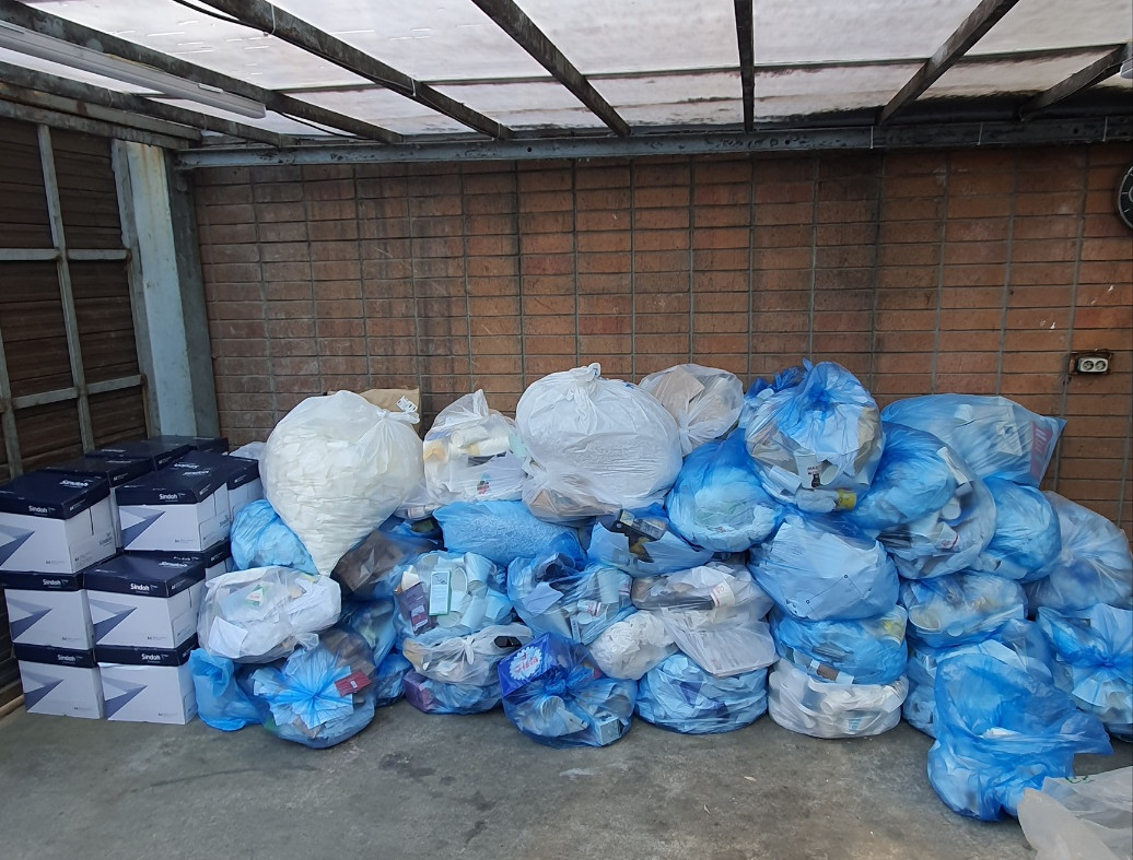 ▲대형 사업장 내 폐기물. (자료제공=성동구)