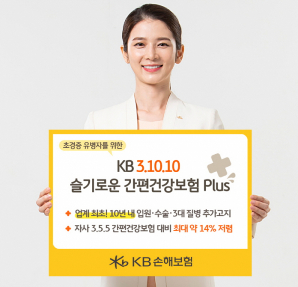 ▲KB손해보험이 ‘KB 3.10.10 슬기로운 간편건강보험 Plus’를 출시했다. (사진제공=KB손해보험)