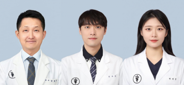▲(왼쪽부터) 강병재 교수, 김우경 임상 조교수, 박재영 수의사 (사진=더블유에스아이)