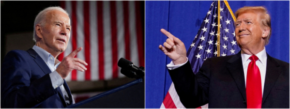 ▲조 바이든(왼쪽) 미국 대통령과 도널드 트럼프 전 대통령. 로이터연합뉴스