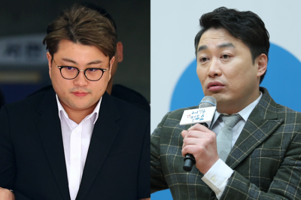 ▲가수 김호중(왼쪽), 코미디언 정찬우. (연합뉴스)