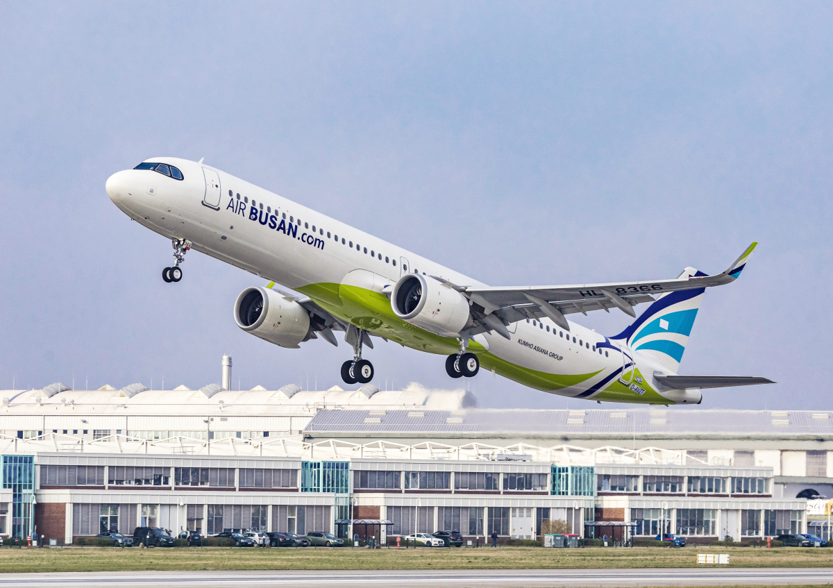 ▲에어부산 A321neo 항공기 이미지. (사진제공=에어부산)