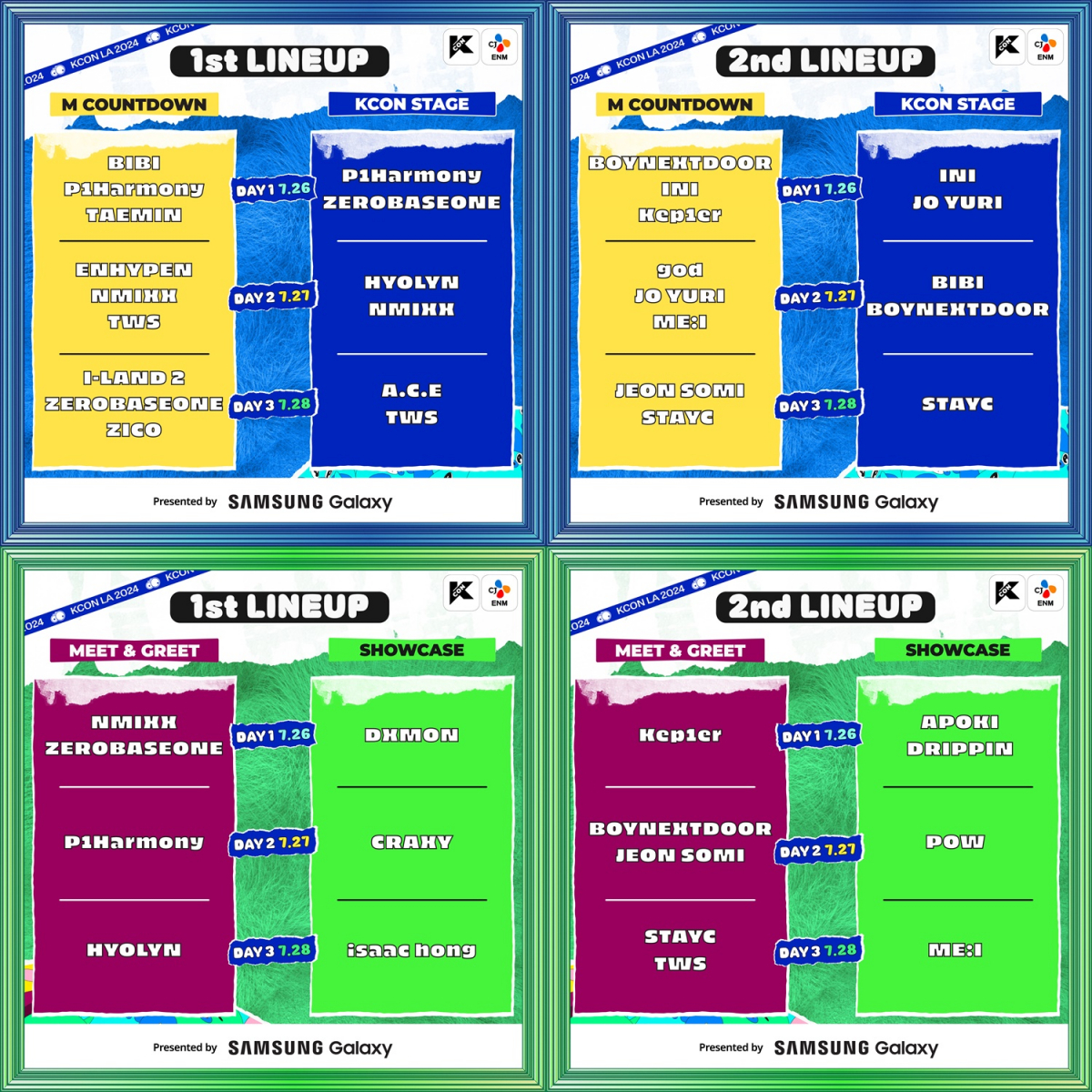 ▲CJ ENM은 7일 홍콩, 일본에 이은 ‘케이콘 엘에이 2024(KCON LA 2024)’ 개최 소식과 함께 아티스트 라인업을 공개했다. (사진제공=CJENM)