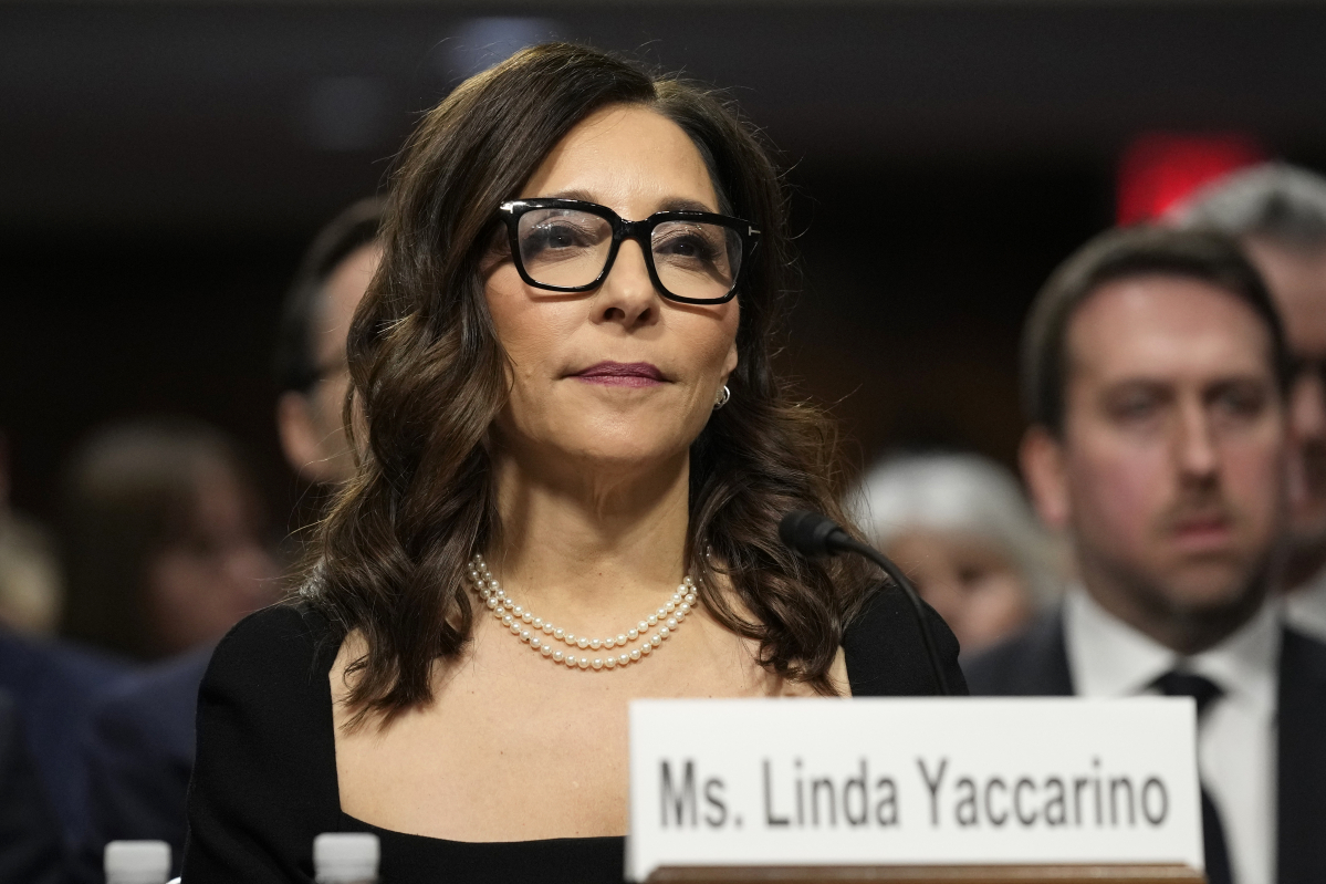 ▲린다 야카리노 엑스 최고경영자(CEO)가 올해 1월 31일(현지시간) 미국 워싱턴D.C. 국회의사당에서 열린 상원 법사위원회 청문회에서 질문을 듣고 있다. 워싱턴D.C.(미국)/AP뉴시스