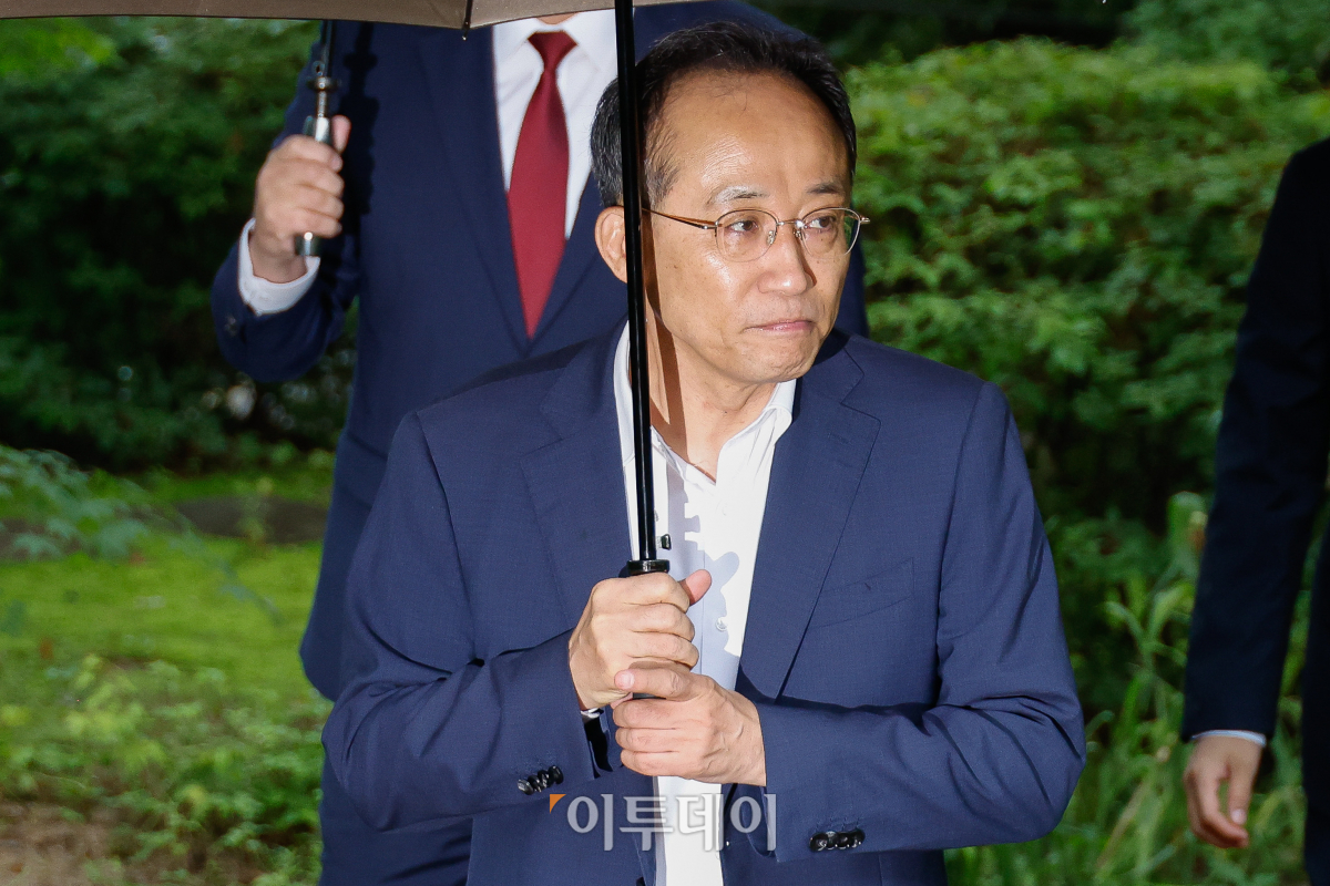 ▲추경호 국민의힘 원내대표가 30일 서울 종로구 삼청동 국무총리공관에서 열린 제19차 고위당정협의회에 참석하고 있다. 조현호 기자 hyunho@