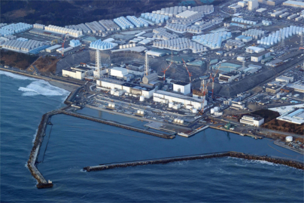 ▲일본 후쿠시마현 오쿠마초에 있는 후쿠시마 제1원자력발전소. 오쿠마초(일본)/AP뉴시스