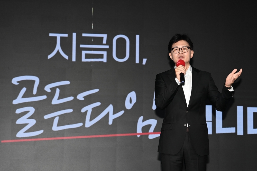 ▲국민의힘 한동훈 당대표 후보가 2일 오전 서울 강서구 ASSA아트홀에서 열린 ‘체인지 5분 비전발표회’에서 정견 발표를 하고 있다. 국회사진취재단  (이투데이DB)