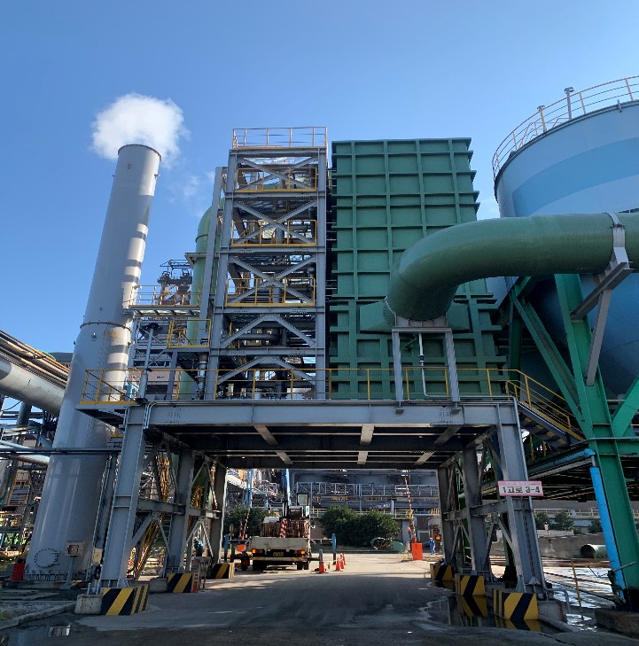 ▲포스코와 현보산업이 공동으로 개발해 설치한 황화수소 정제설비. (사진제공=포스코)