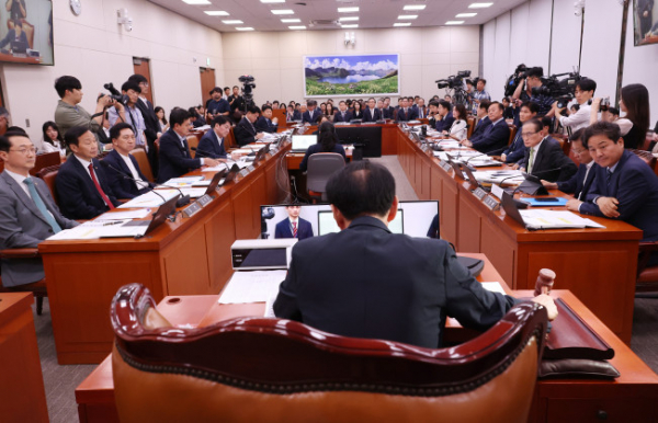 ▲2024년 7월 17일 국회에서 외교통일위원회 전체회의가 열리고 있다.  (연합뉴스)