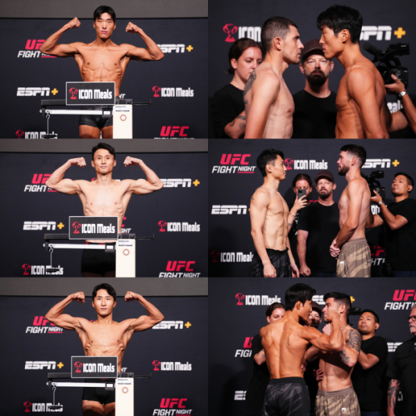 ▲최승우, 최두호, 이정영(사진제공=UFC)