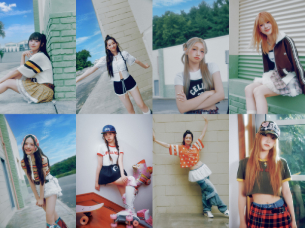 ▲진현주(왼쪽 위부터 시계 방향으로), 나나, 젤리당카, 코토코, 방윤하, 엘리시아, 오윤아, 임서원(사진제공=F&F엔터테인먼트)