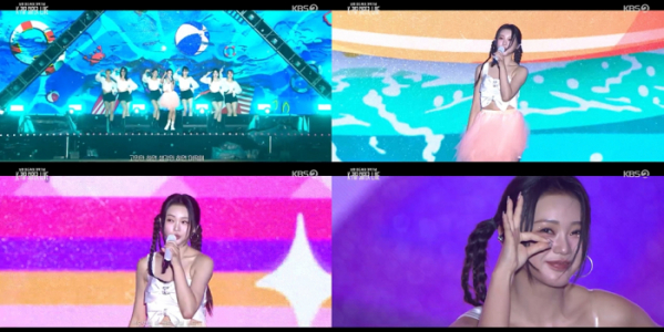 ▲홍지윤(사진 = KBS 2TV '케이팝 슈퍼 라이브' 방송 캡처)