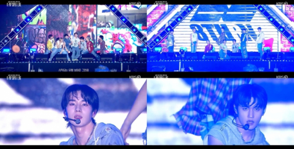▲에잇턴(사진 = KBS 2TV '케이팝 슈퍼 라이브' 방송 캡처)