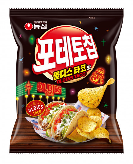 ▲농심 포테토칩 올디스타코맛. (사진제공=농심)