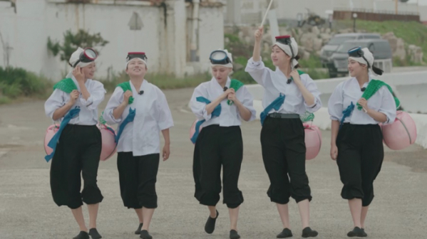 ▲'한일톱텐쇼' 해녀 체험(사진제공=크레아스튜디오)