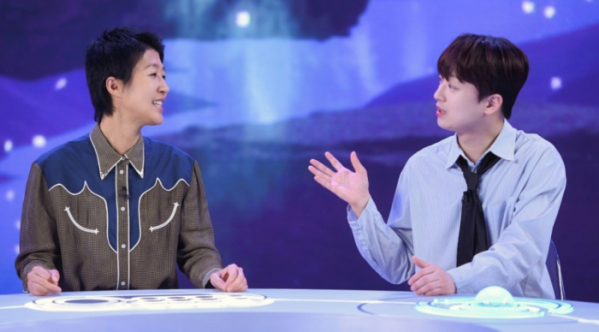 ▲'과몰입 인생사' 홍진경, 이찬원(사진제공=SBS)