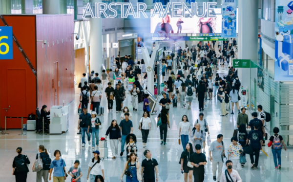 ▲인천국제공항 제1여객터미널 출국장 면세점. (이투데이DB)