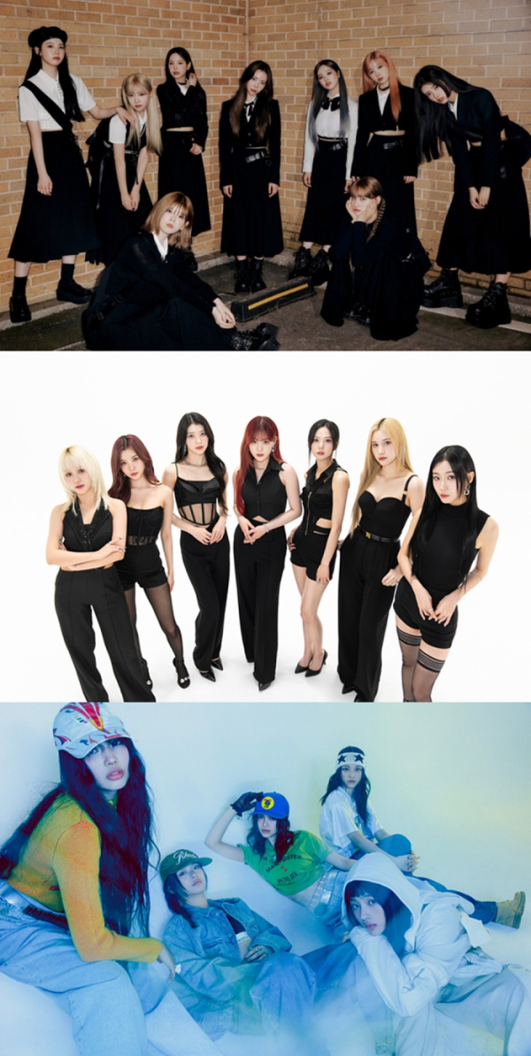 ▲니쥬‧케플러‧뉴진스(사진제공=각 소속사 )