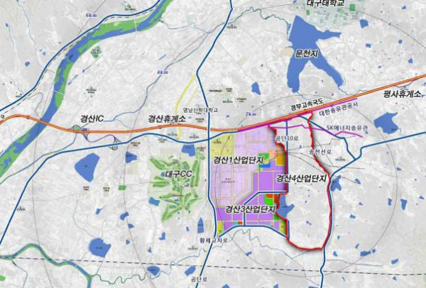 ▲경산4일반산업단지 위치도. (사진제공=산단공)