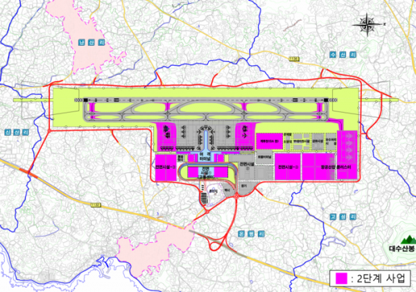 ▲제주제2공항 평면도(2단계 사업 포함) (사진제공=국토교통부)