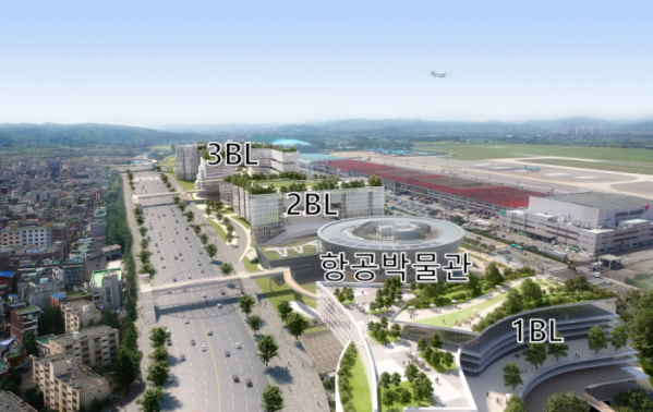 ▲김포공항 혁신지구 2~3블록 '모빌리티 첨단산업 클러스터' 조감도. (자료제공=서울시)