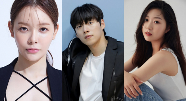 ▲백승희, 윤재찬, 유빈(사진 = 골든문 엔터테인먼트 제공)