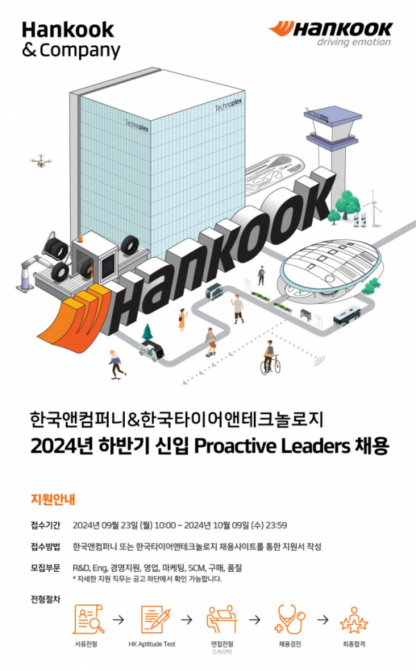 ▲한국앤컴퍼니그룹이 2024년 하반기 신입사원을 공개 채용한다. (사진제공=한국앤컴퍼니그룹)