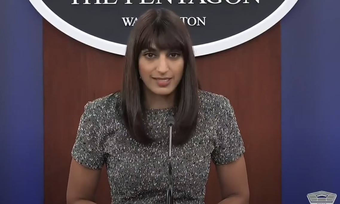 ▲사브리나 싱 미국 국방부 대변인이 한국 대통령의 탄핵정국과 관련해 "누구도 이를 악용해서는 안된다"는 입장을 밝혔다. 북한 도발 가능성에 대한 사전 경고로 해석된다. (출처 펜타곤)