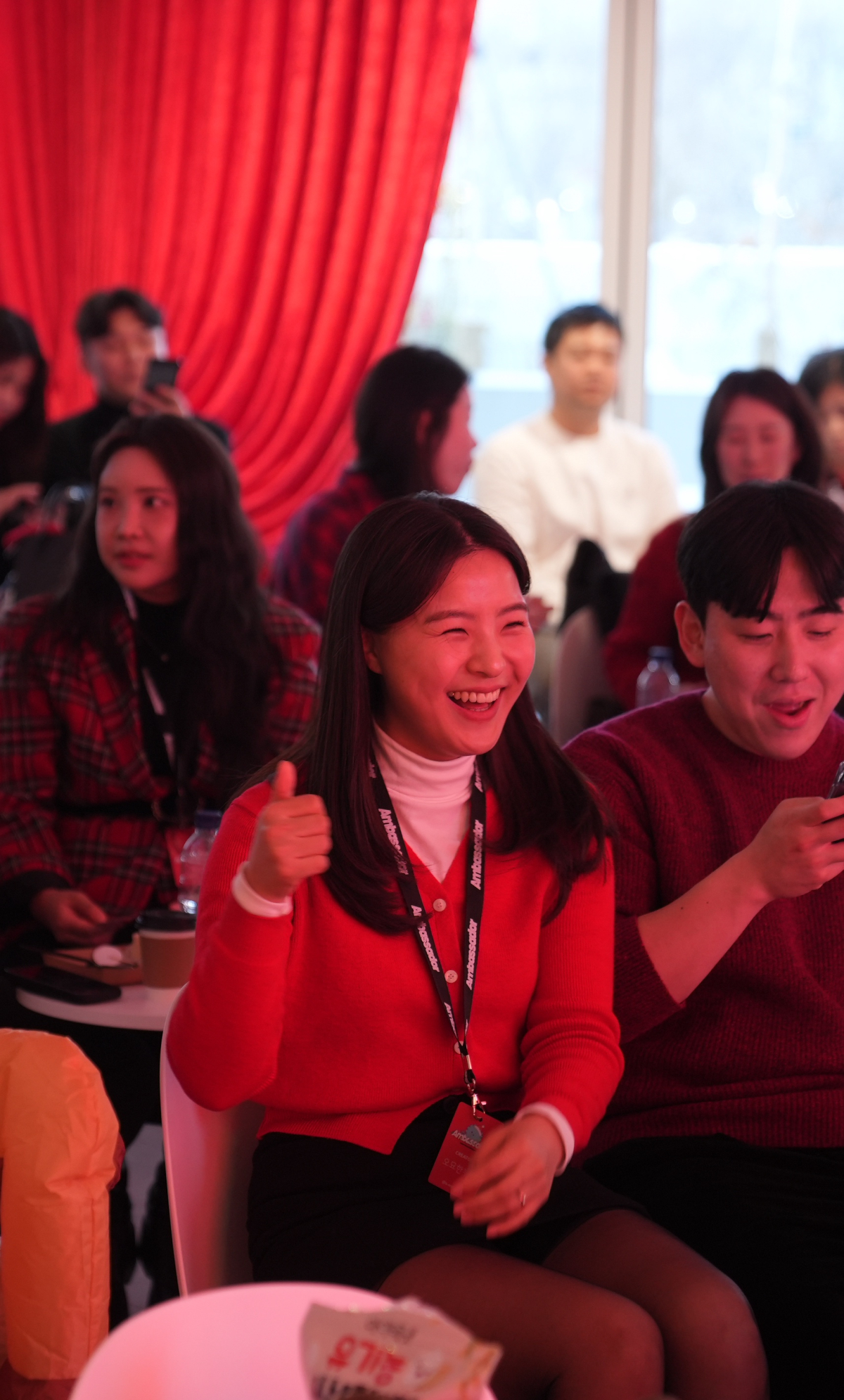 ▲ LG전자 앰버서더들이 수료식에 참여 중인 모습. (자료제공=LG전자)