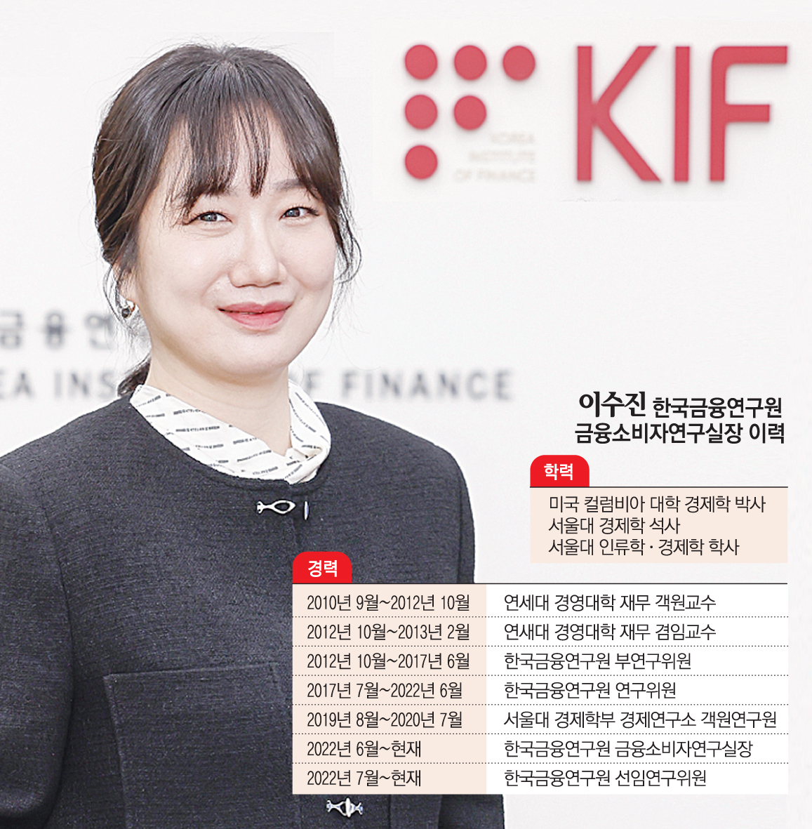 ▲이수진 한국금융연구원 금융소비자연구실장이 서울 중구 한국금융연구원에서 이투데이와 인터뷰에 앞서 포즈를 취하고 있다. (조현호 기자 hyunho@)