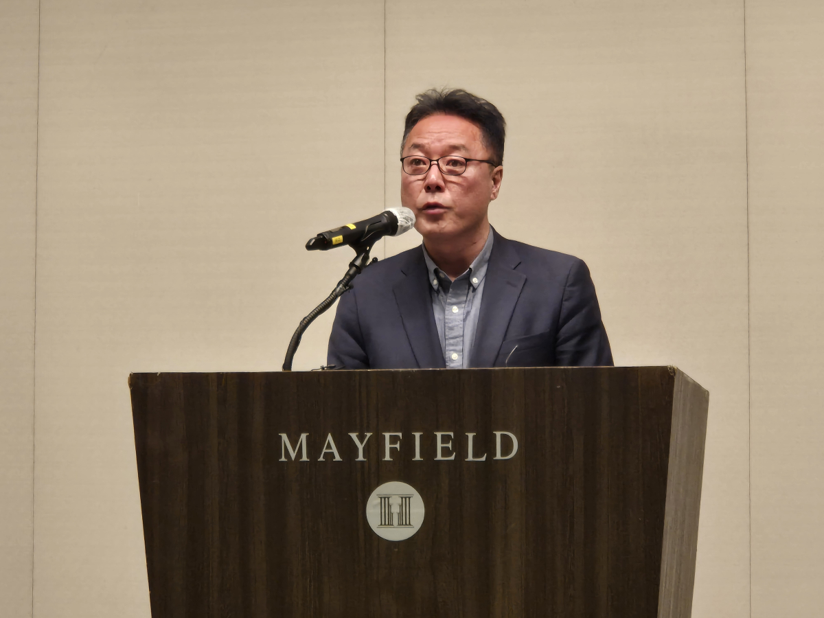 ▲송경훈 제주항공 경영지원본부장이 29일 서울 강서구 메이필드 호텔에서 열린 기자회견에서 발언하고 있다. (강문정 기자 kangmj@)