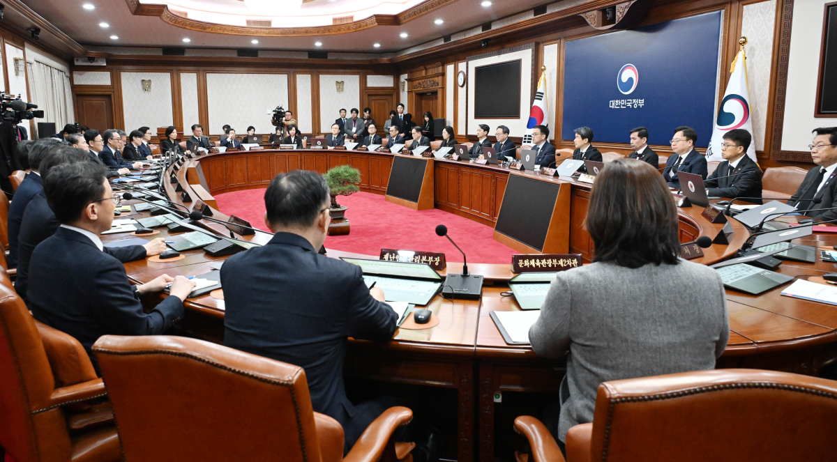 ▲최상목 대통령 권한대행 부총리 겸 기획재정부 장관이 31일 서울 종로구 정부서울청사에서 열린 국무회의에서 모두발언을 하고 있다. 사진=기획재정부