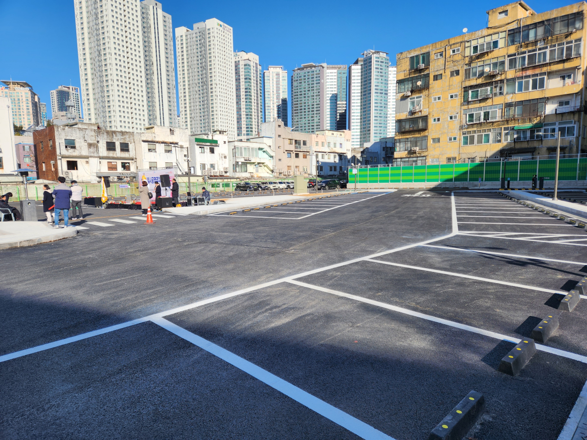 ▲삼각지 임시개방 공공주차장 사진. (사진제공=용산구)