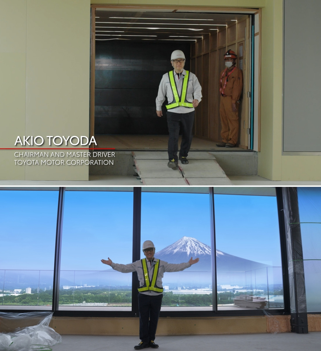 ▲사전에 공개된 영상에서는 아키오 도요타 회장이 직접 도요타의 우븐 시티를 공개한다.  (출처 토요타뉴스룸)