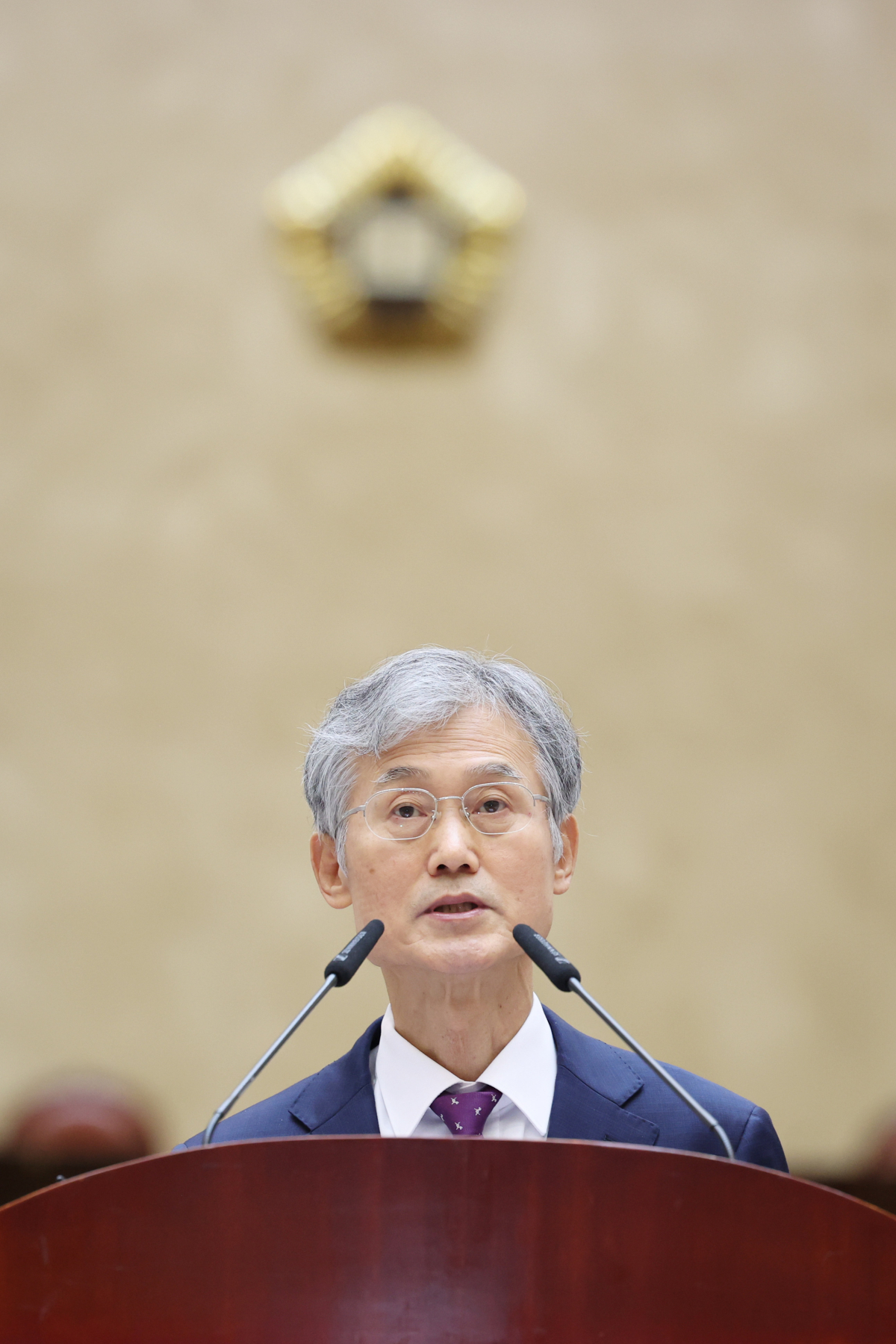 ▲ 조희대 대법원장이 2일 서울 서초동 대법원에서 시무식사를 하고 있다. (사진 제공 = 대법원)